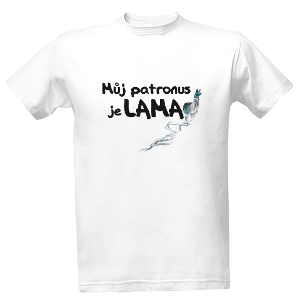 Tričko s potiskem Můj patronus je LAMA