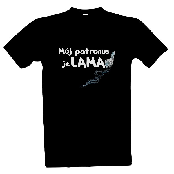 Tričko s potiskem Můj patronus je LAMA